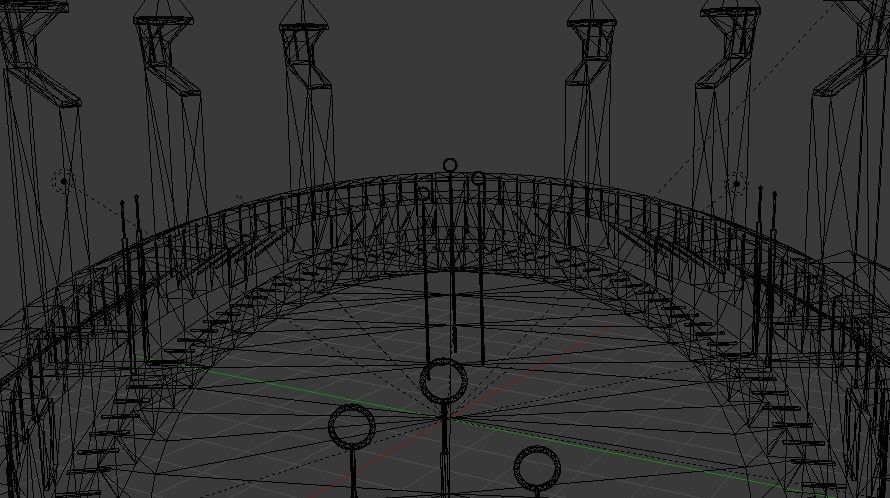 Quidditch Stadium Low-poly 3D model_88