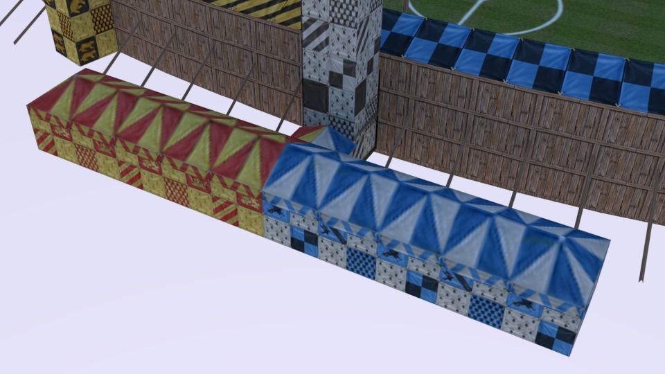 Quidditch Stadium Low-poly 3D model_15