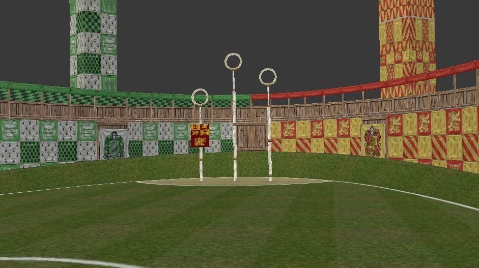 Quidditch Stadium Low-poly 3D model_25
