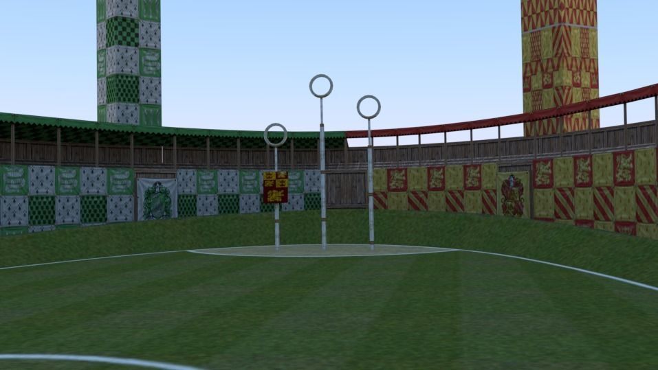 Quidditch Stadium Low-poly 3D model_5