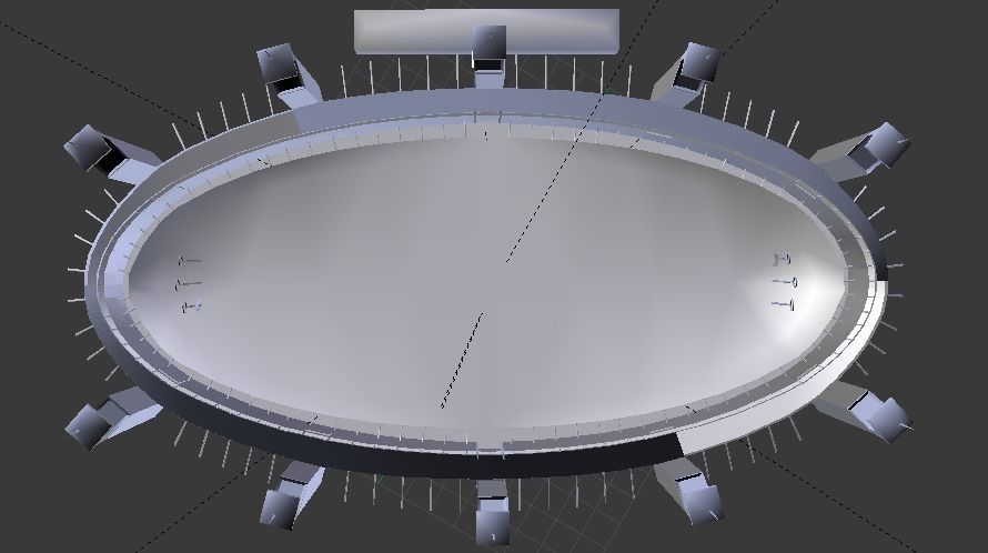 Quidditch Stadium Low-poly 3D model_60