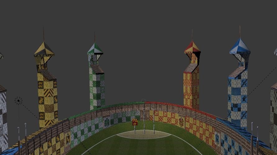 Quidditch Stadium Low-poly 3D model_51
