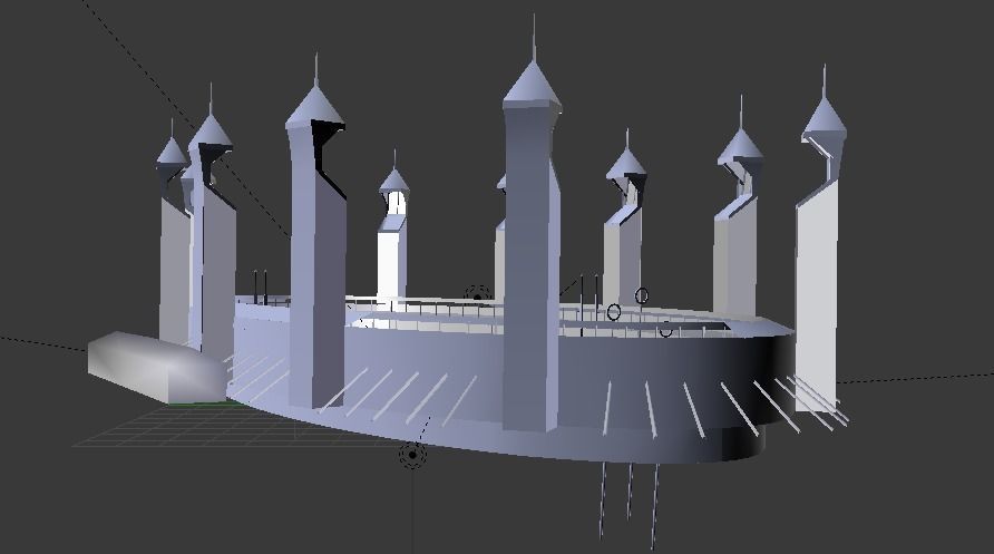 Quidditch Stadium Low-poly 3D model_79