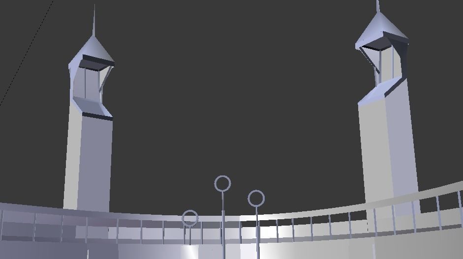 Quidditch Stadium Low-poly 3D model_66