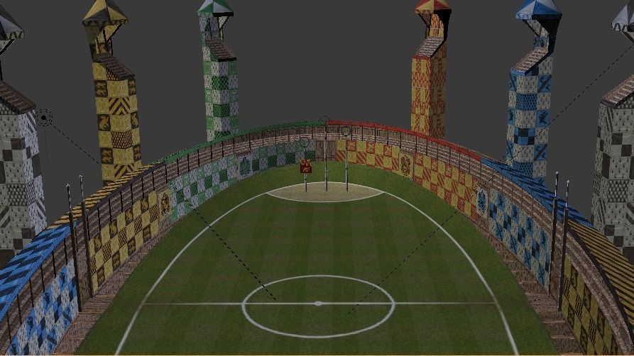 Quidditch Stadium Low-poly 3D model_52