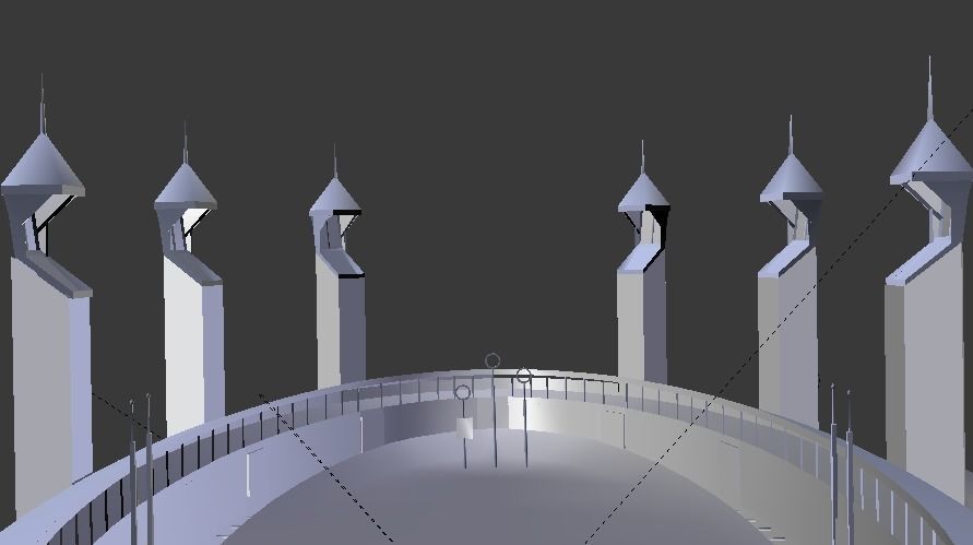 Quidditch Stadium Low-poly 3D model_67