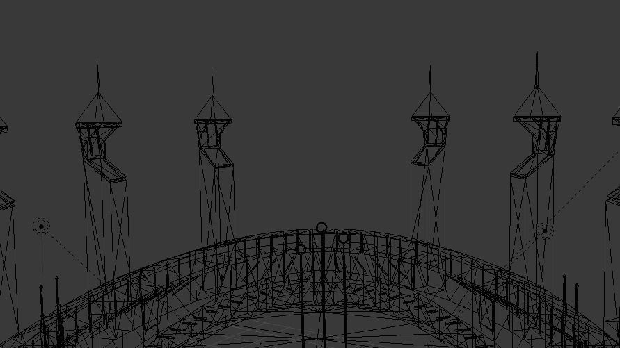 Quidditch Stadium Low-poly 3D model_91