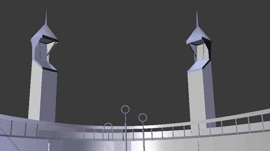 Quidditch Stadium Low-poly 3D model_62