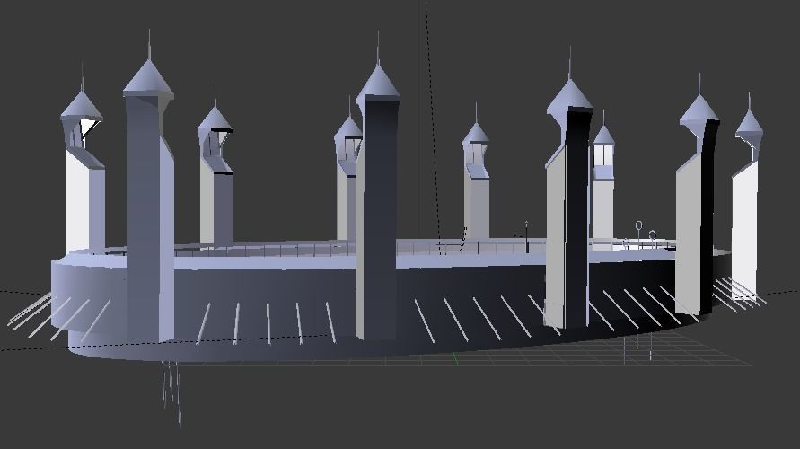 Quidditch Stadium Low-poly 3D model_76
