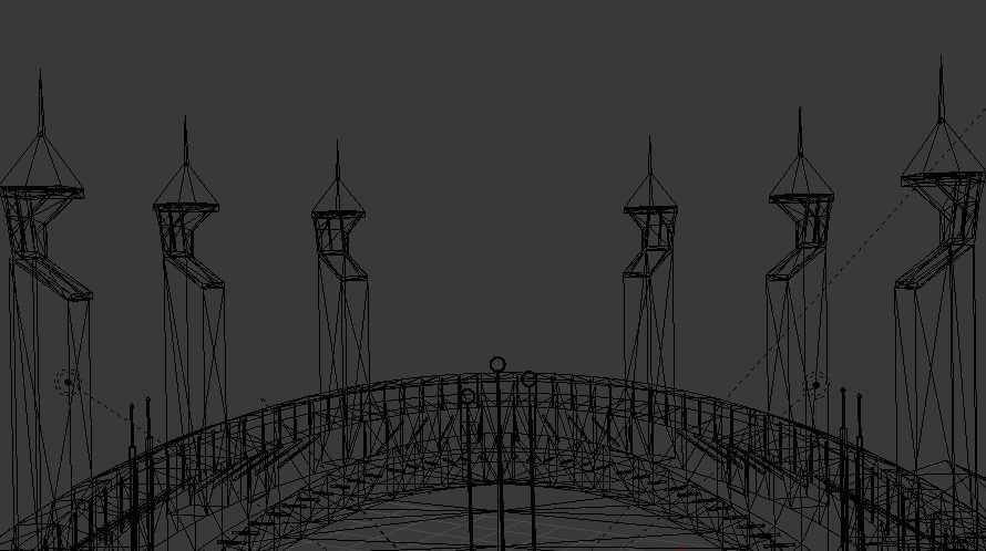 Quidditch Stadium Low-poly 3D model_87