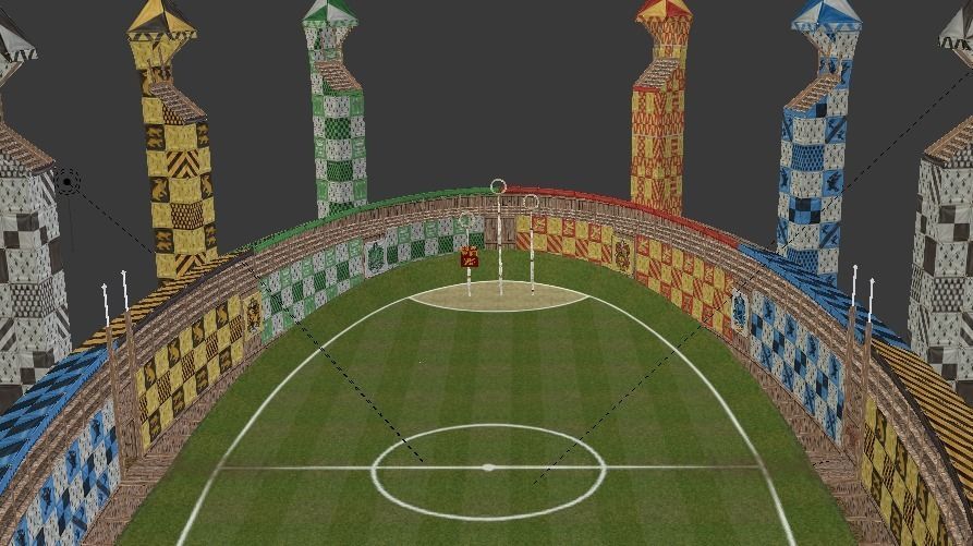 Quidditch Stadium Low-poly 3D model_32
