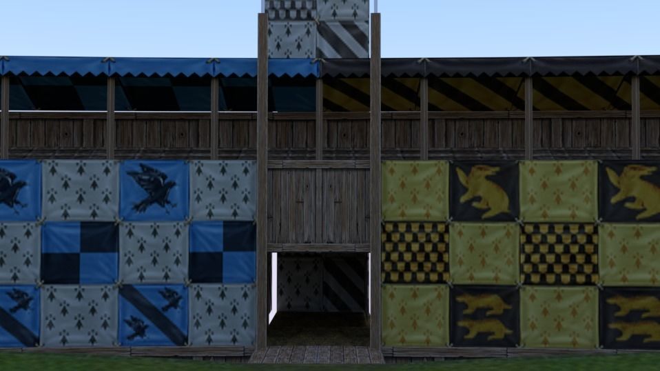 Quidditch Stadium Low-poly 3D model_14