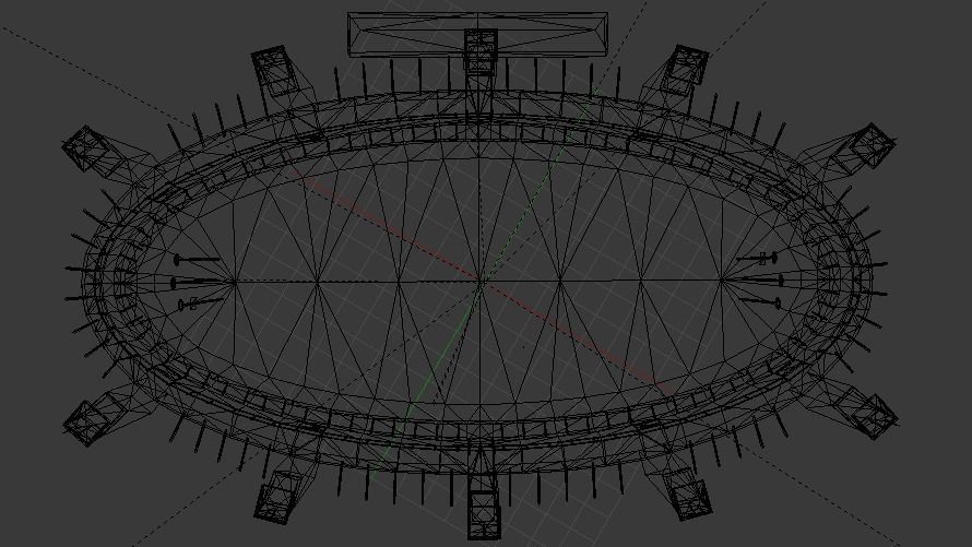 Quidditch Stadium Low-poly 3D model_80