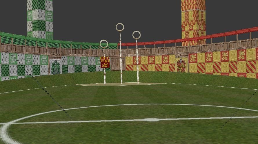 Quidditch Stadium Low-poly 3D model_21