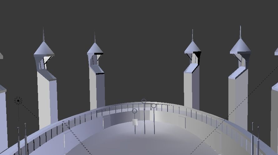 Quidditch Stadium Low-poly 3D model_71