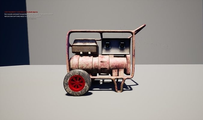 Electric Generator  Low-poly 3D model