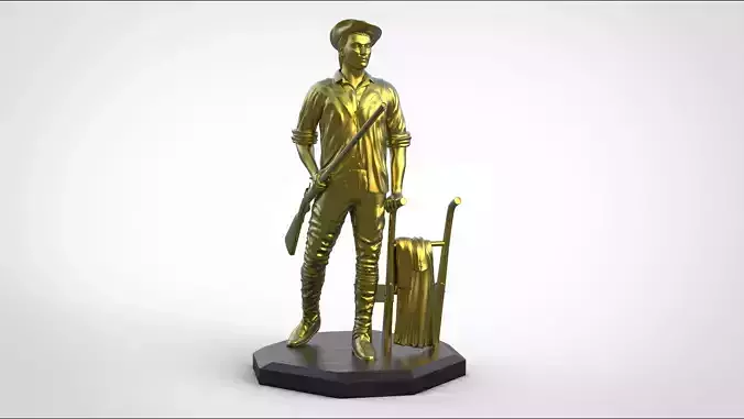 Minuteman Sculpture 3D print model