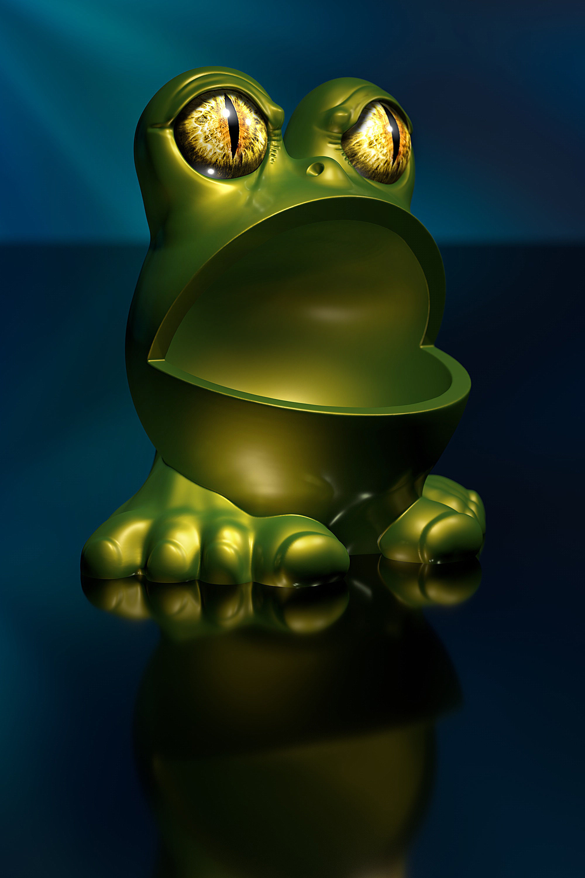 Frog-Man - STL 3D Print Model High-Polygon 3D print model_1