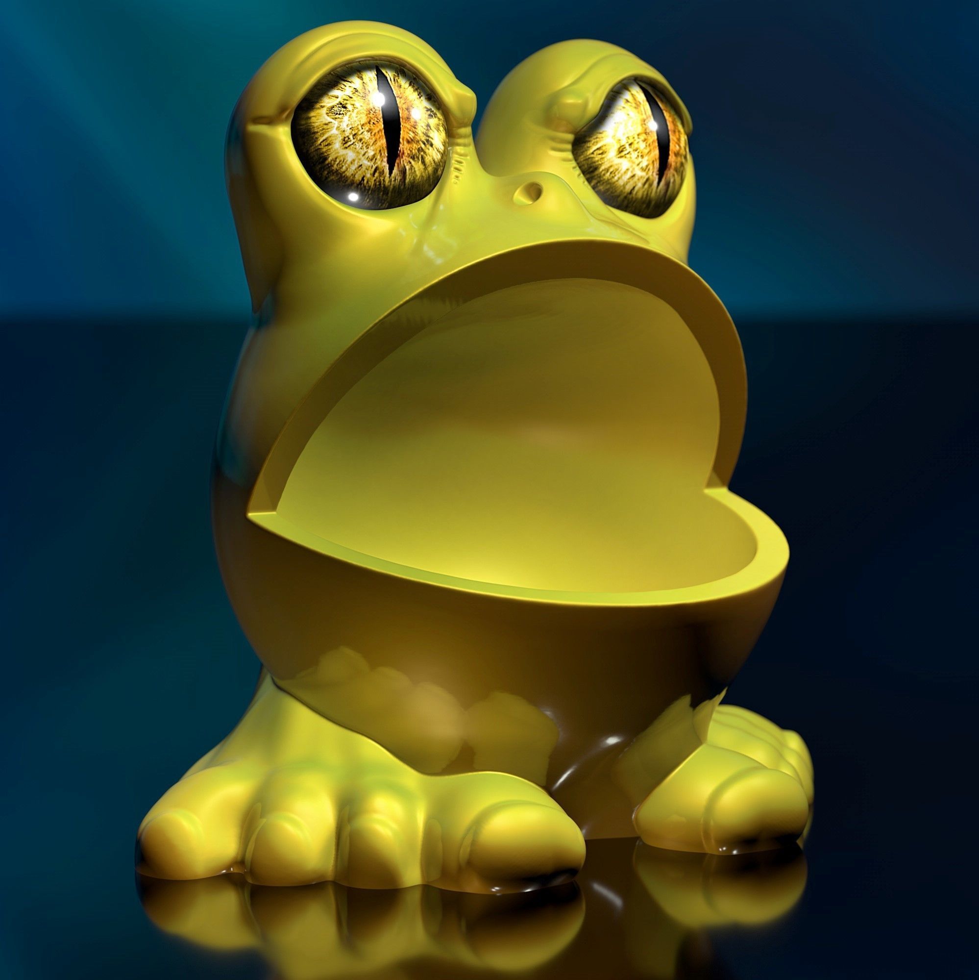 Frog-Man - STL 3D Print Model High-Polygon 3D print model_5