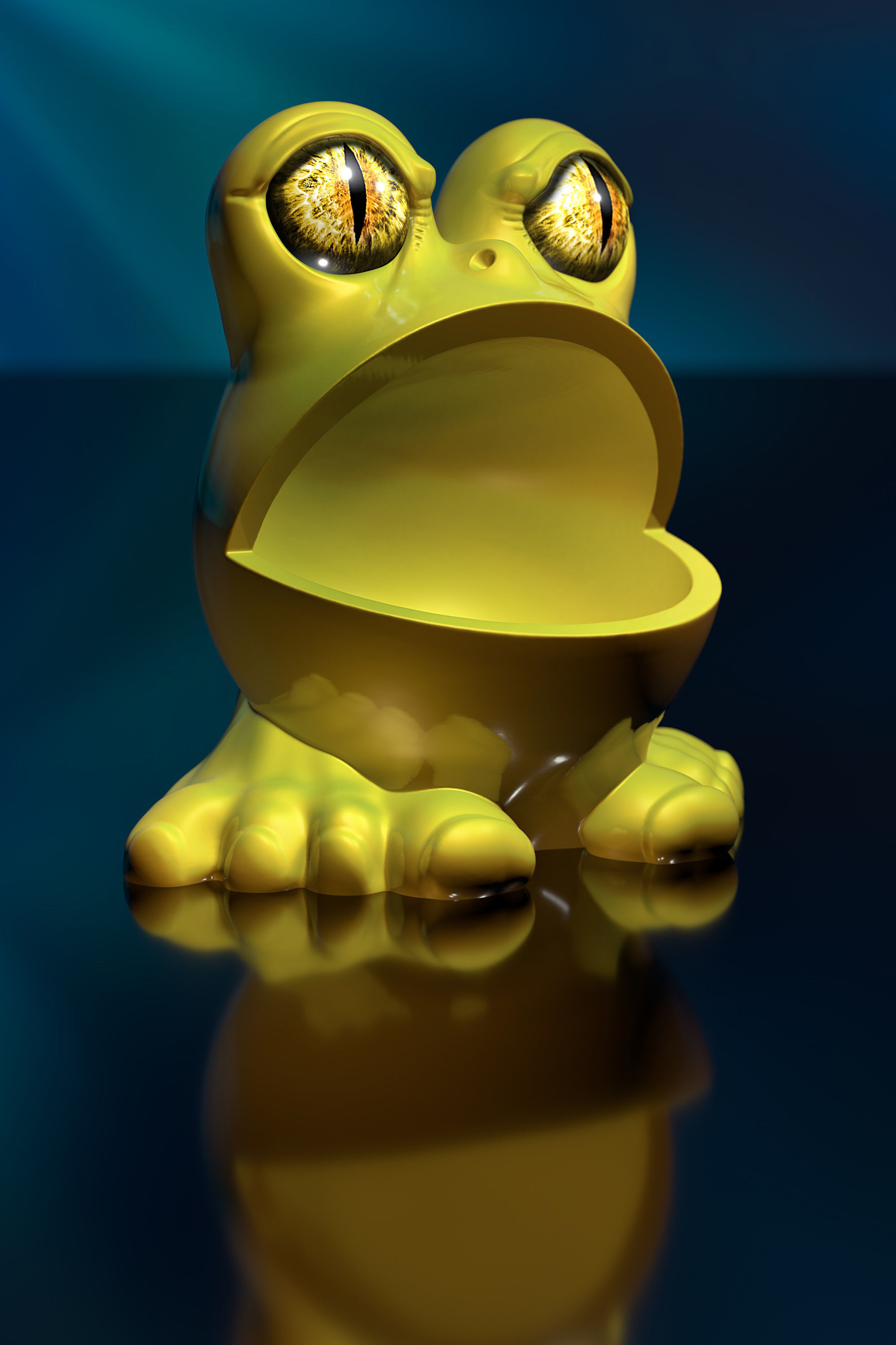 Frog-Man - STL 3D Print Model High-Polygon 3D print model_4