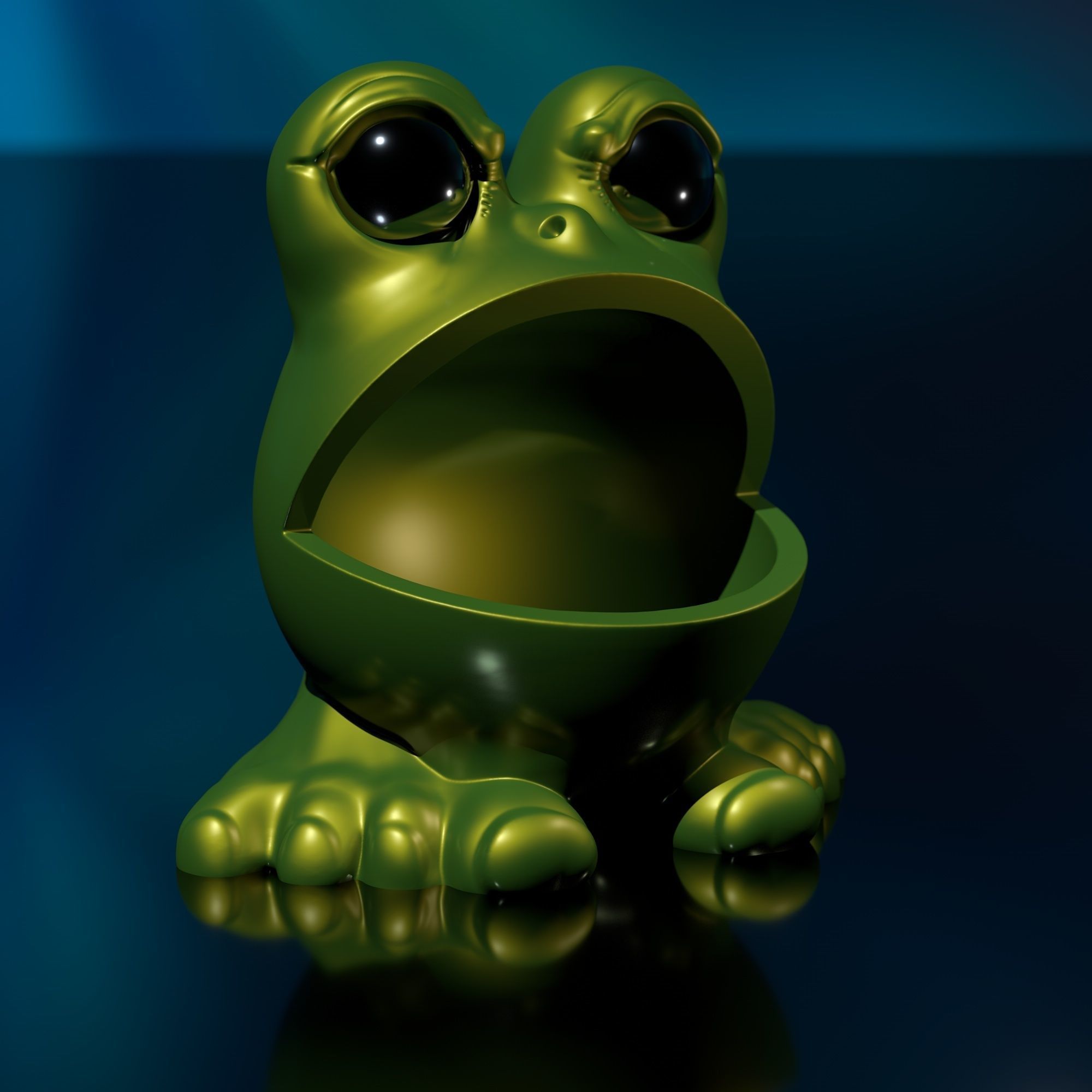 Frog-Man - STL 3D Print Model High-Polygon 3D print model_7