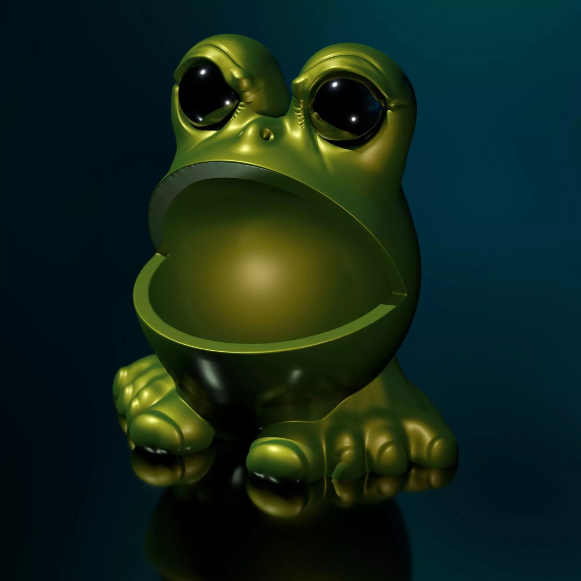 Frog-Man - STL 3D Print Model High-Polygon 3D print model_0