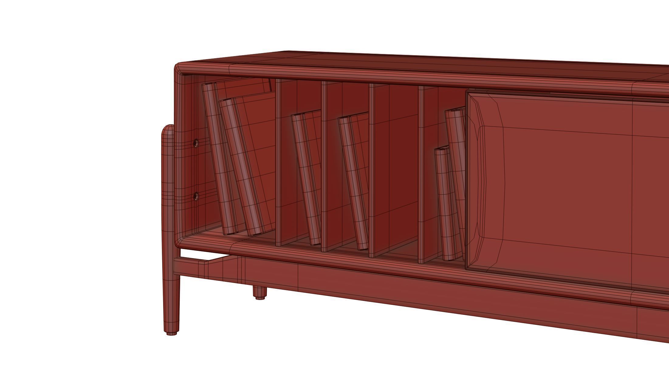 TV Bench 3D model_9