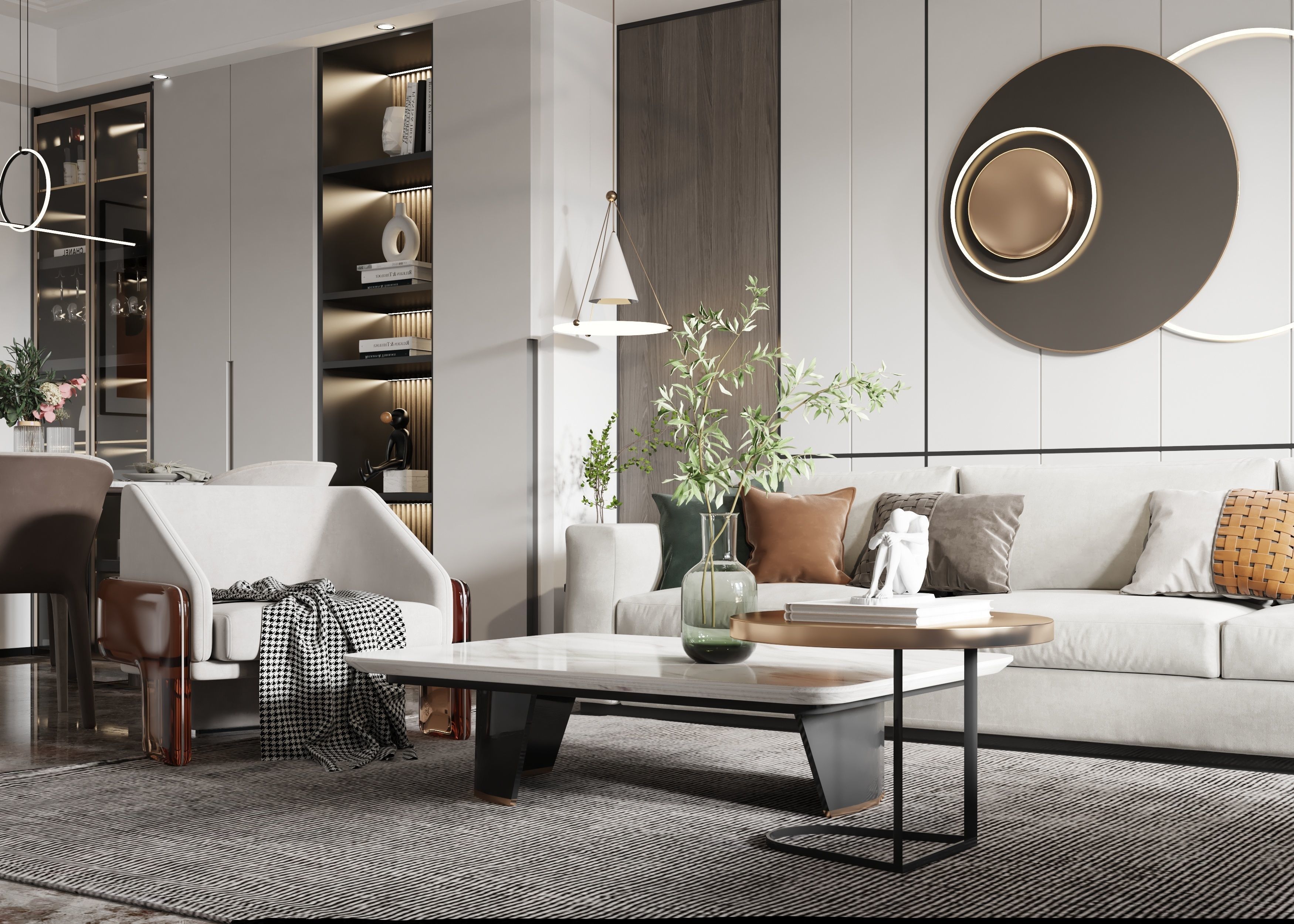living room 3D model_2