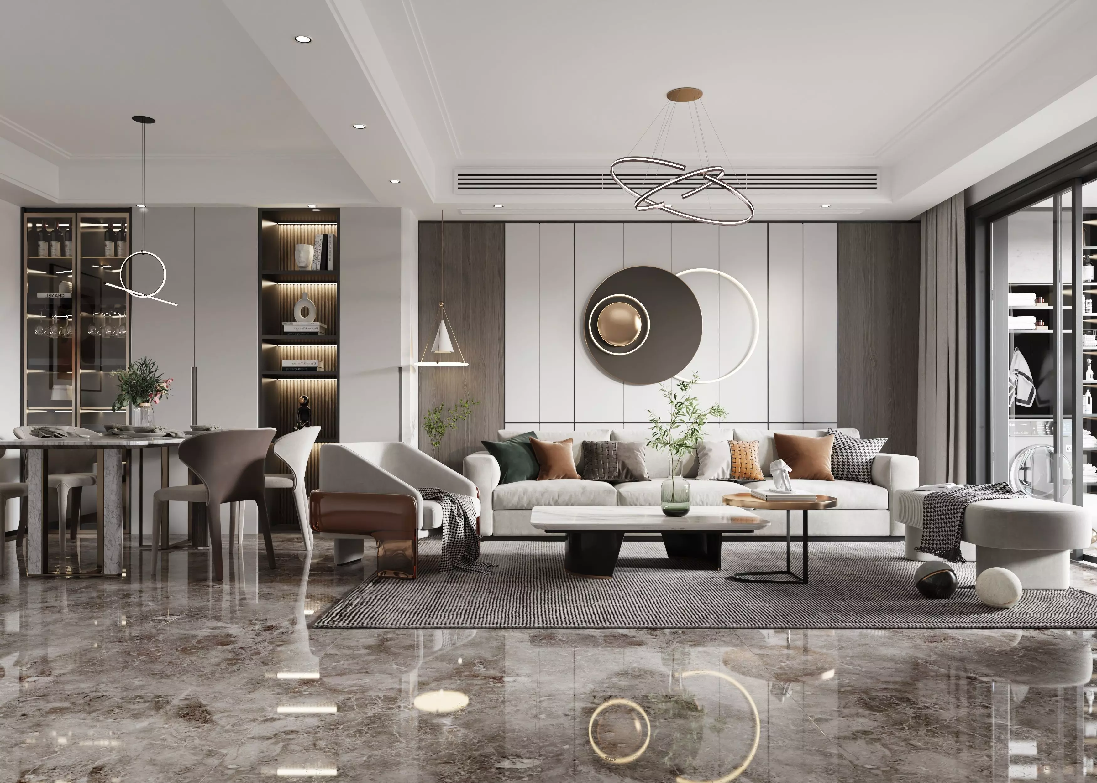 living room 3D model_0