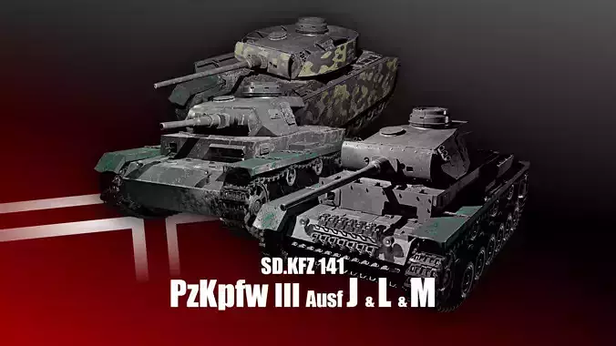 PzKpfw III - Panzer 3 - Ausf J L M