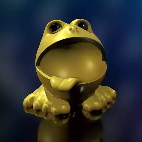 Bernie with Tongue - STL 3D Print Model- High-Poylgon