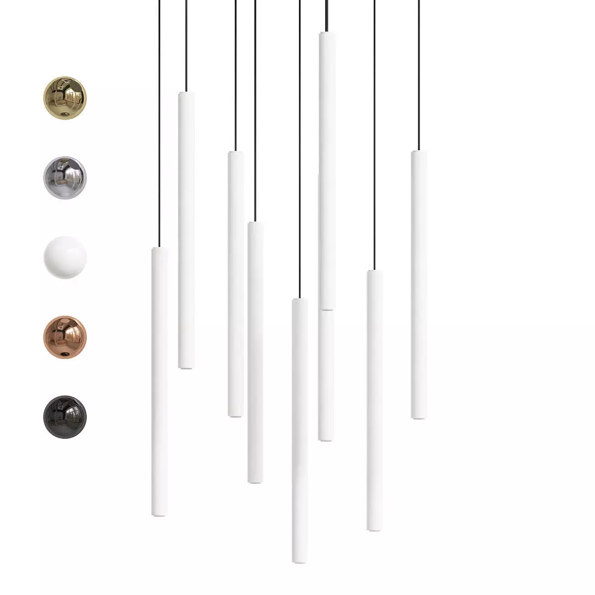 Contec development CANALIS 9 Mini Pendant Lighting White 3D model