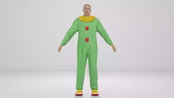 Joker Low-poly 3D model