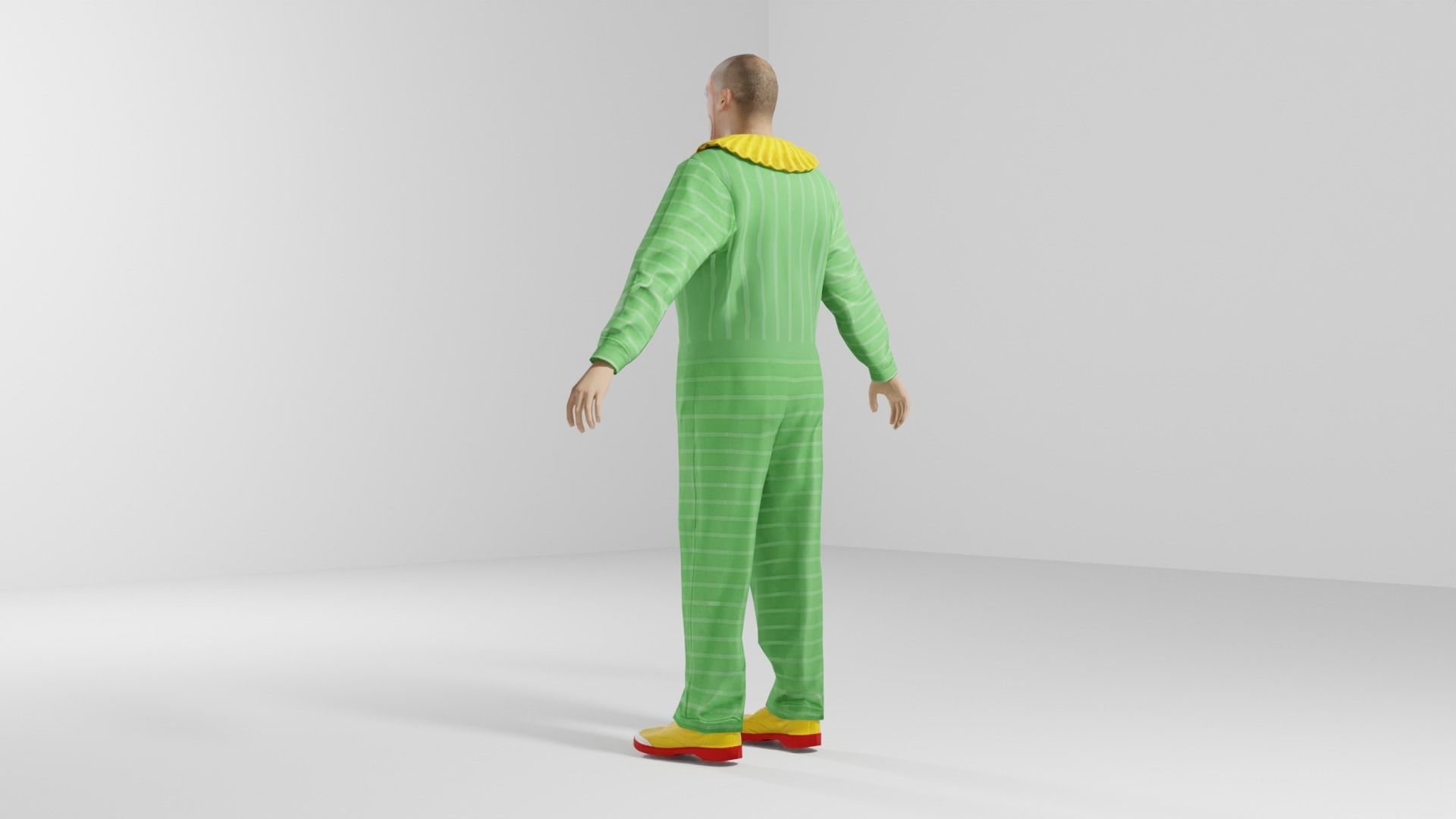 Joker Low-poly 3D model_13