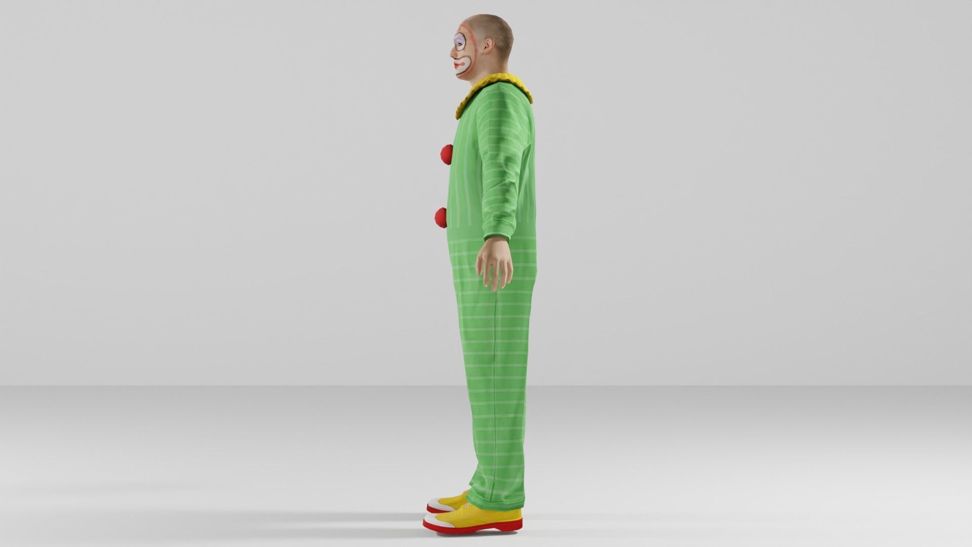 Joker Low-poly 3D model_9