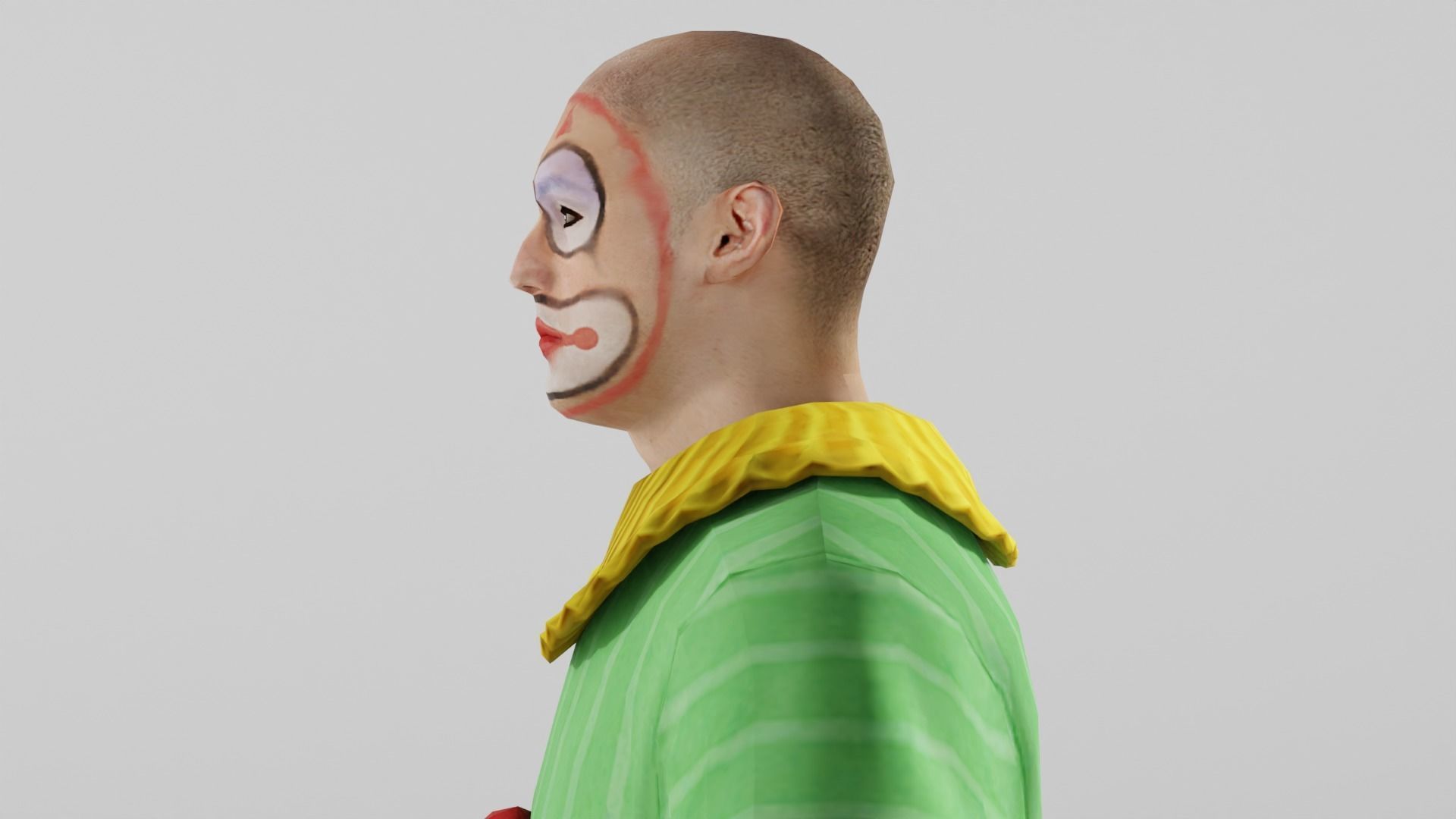 Joker Low-poly 3D model_10