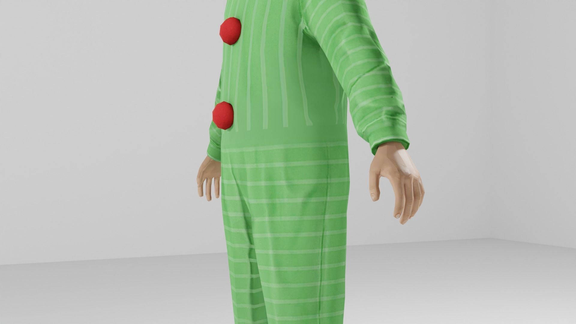 Joker Low-poly 3D model_7