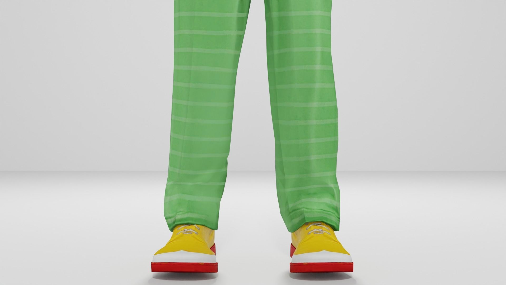 Joker Low-poly 3D model_4