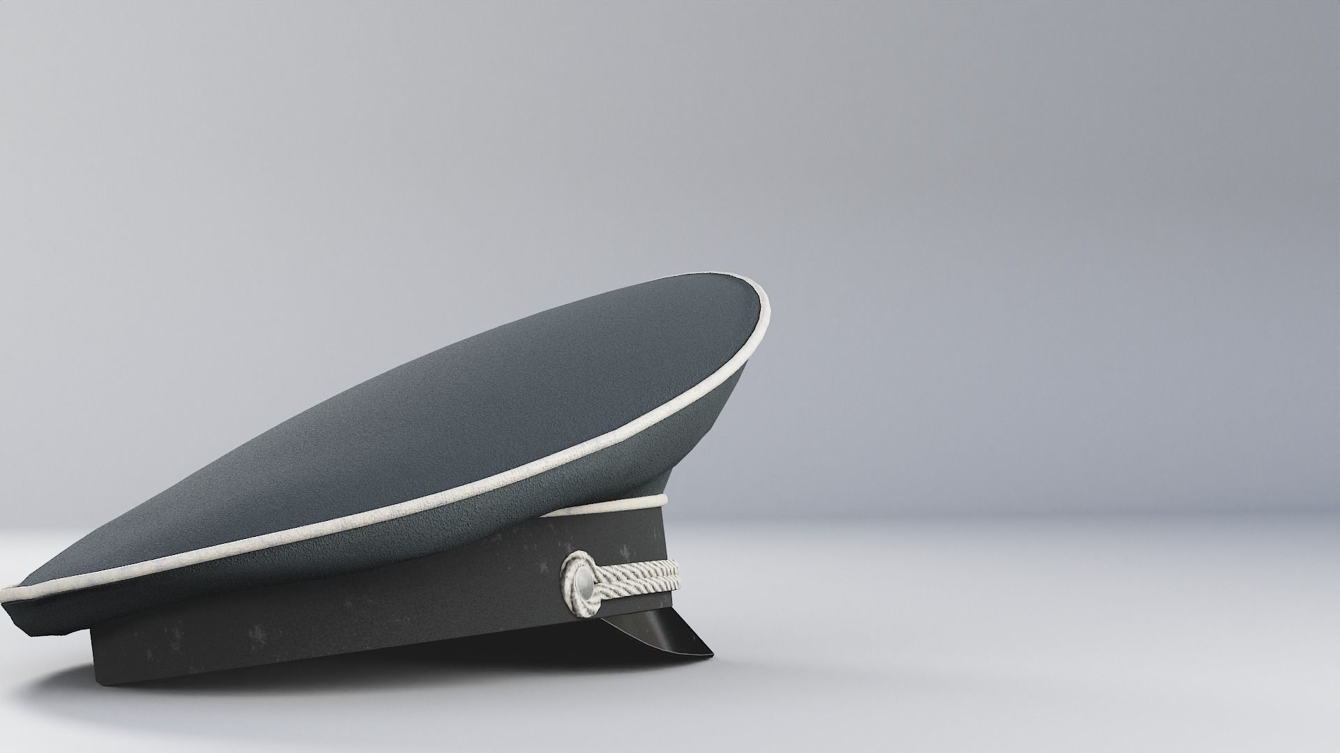 Police Cap Free low-poly 3D model_5