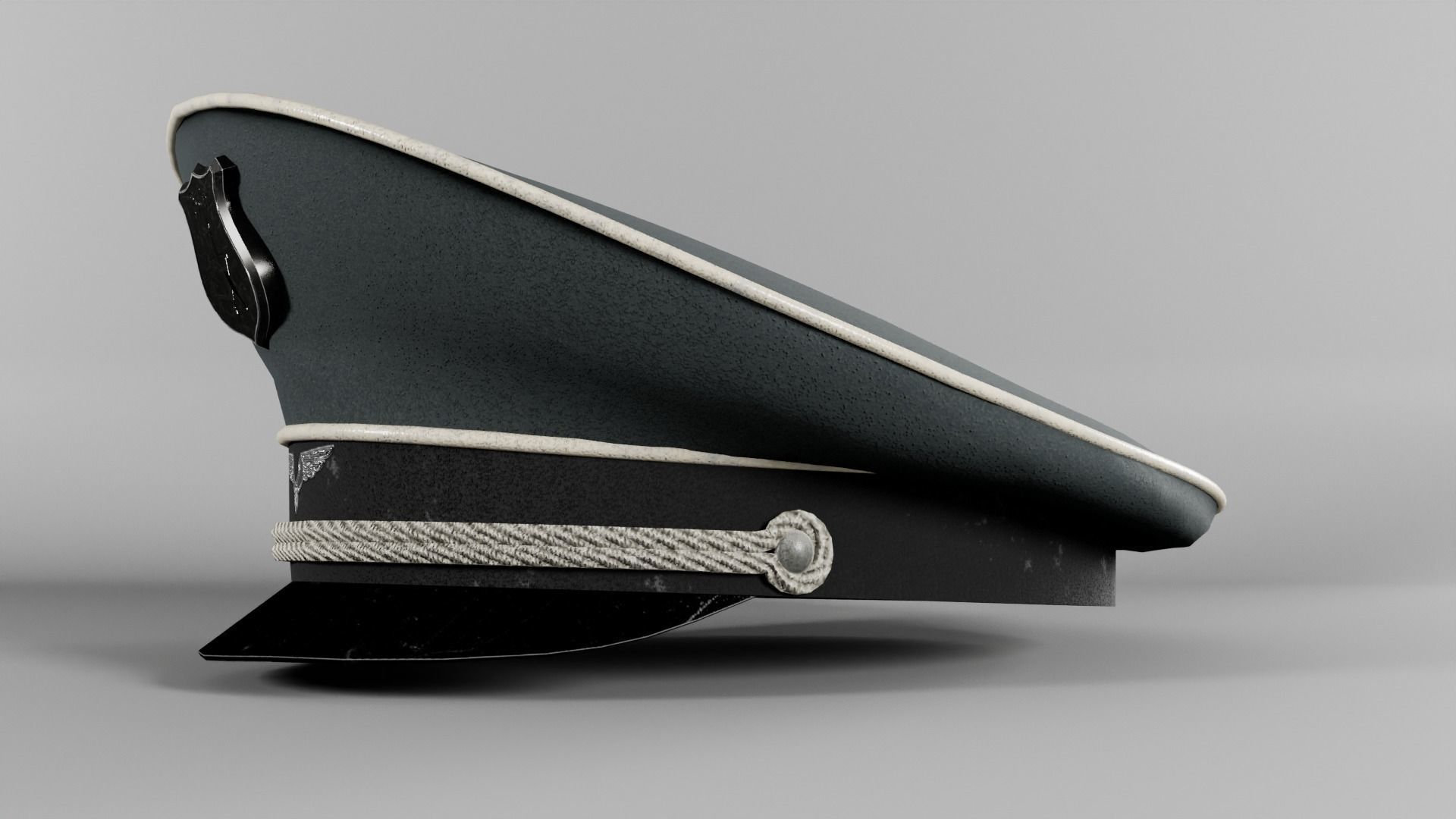 Police Cap Free low-poly 3D model_11