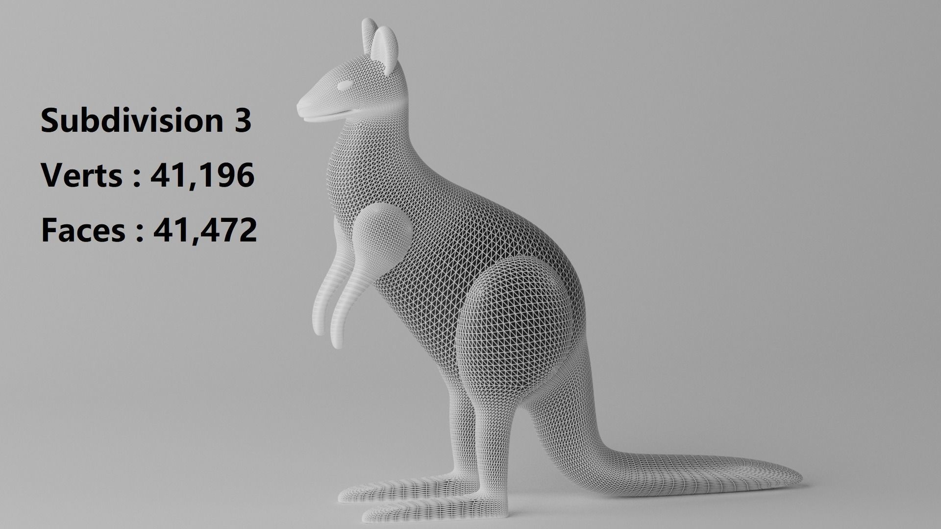 Cartoon Cute Kangaroo 1 3D model_15