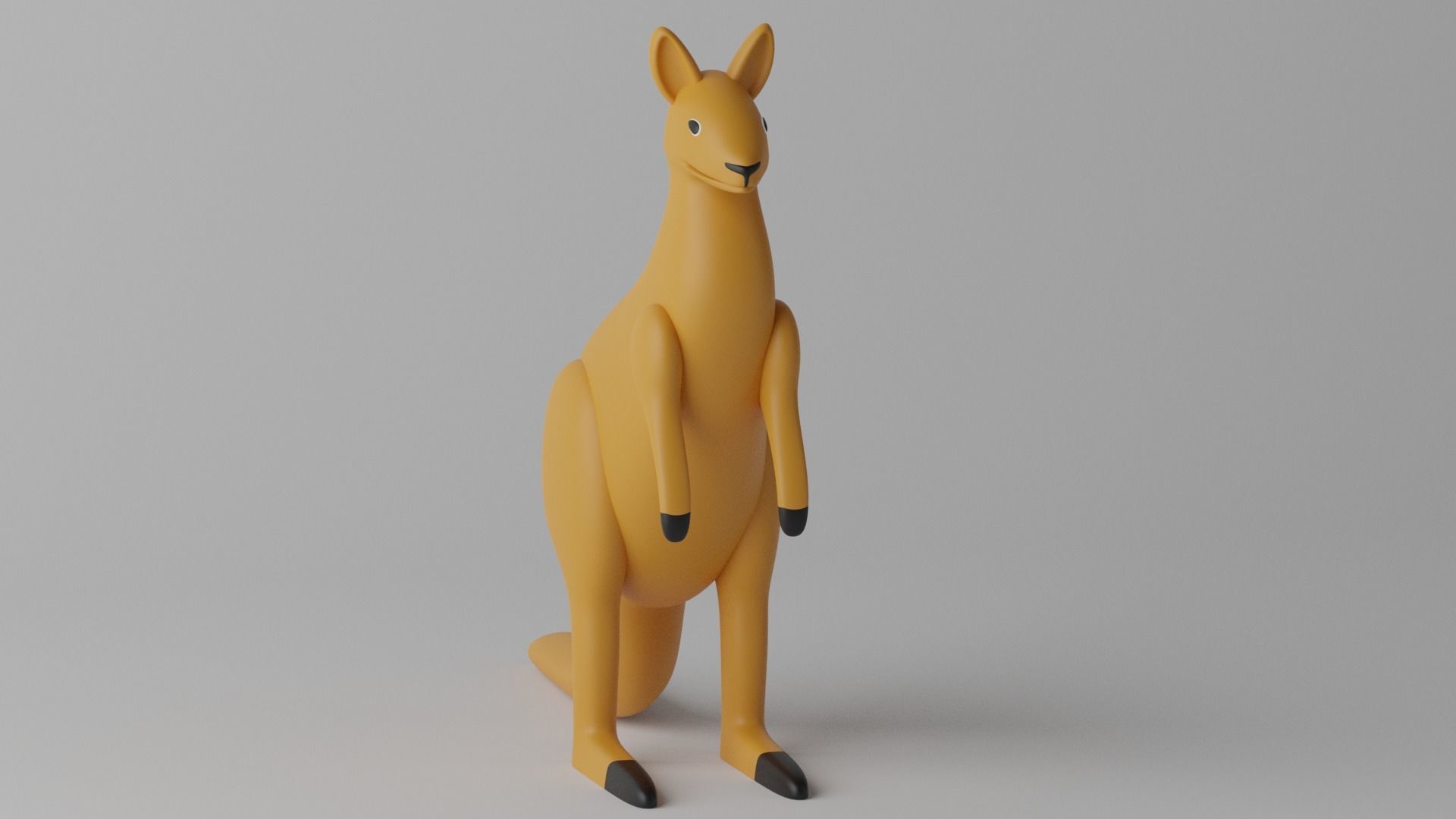 Cartoon Cute Kangaroo 1 3D model_9