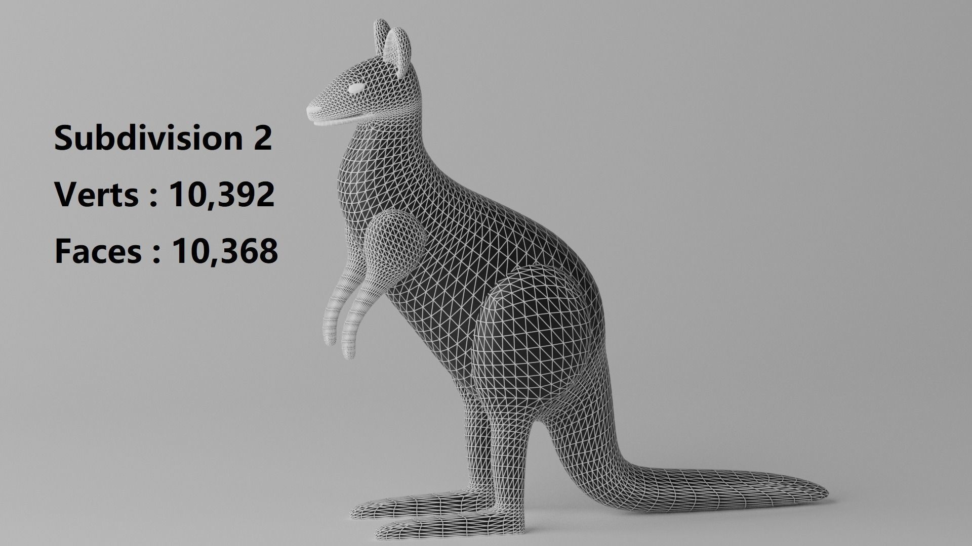 Cartoon Cute Kangaroo 1 3D model_16