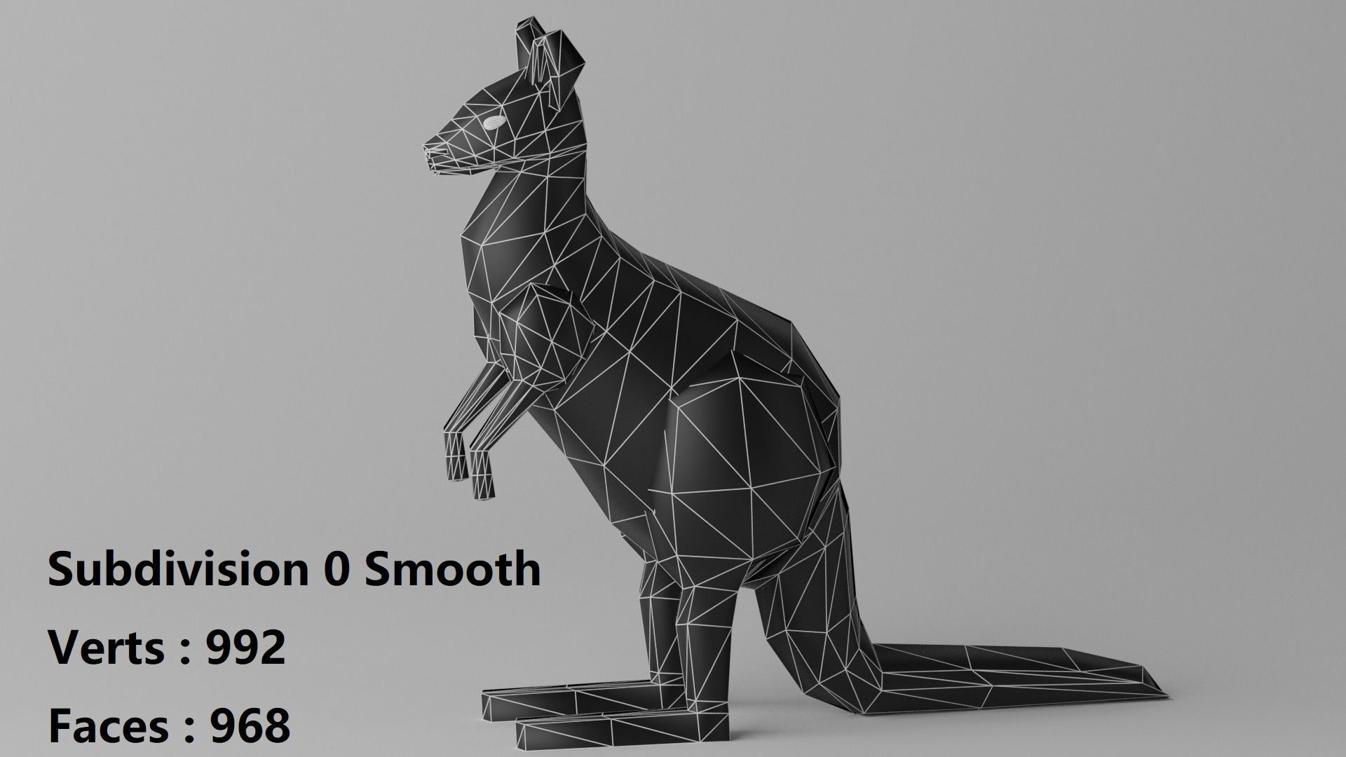 Cartoon Cute Kangaroo 1 3D model_18