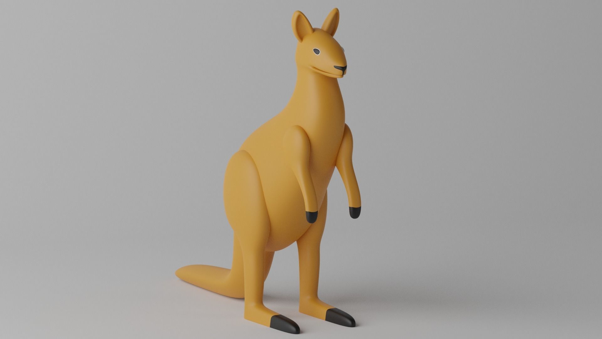 Cartoon Cute Kangaroo 1 3D model_20