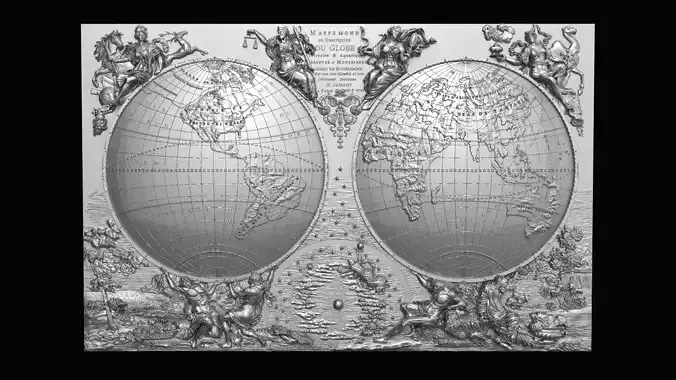 MAPPE MONDE  3D print model