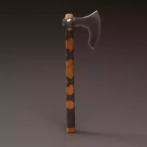 Viking Battle Axe with black stripes