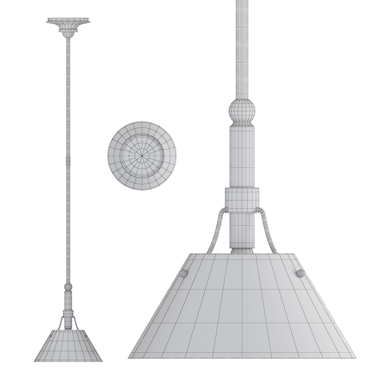 VISUAL COMFORT Turlington Small Pendant 3D model_2