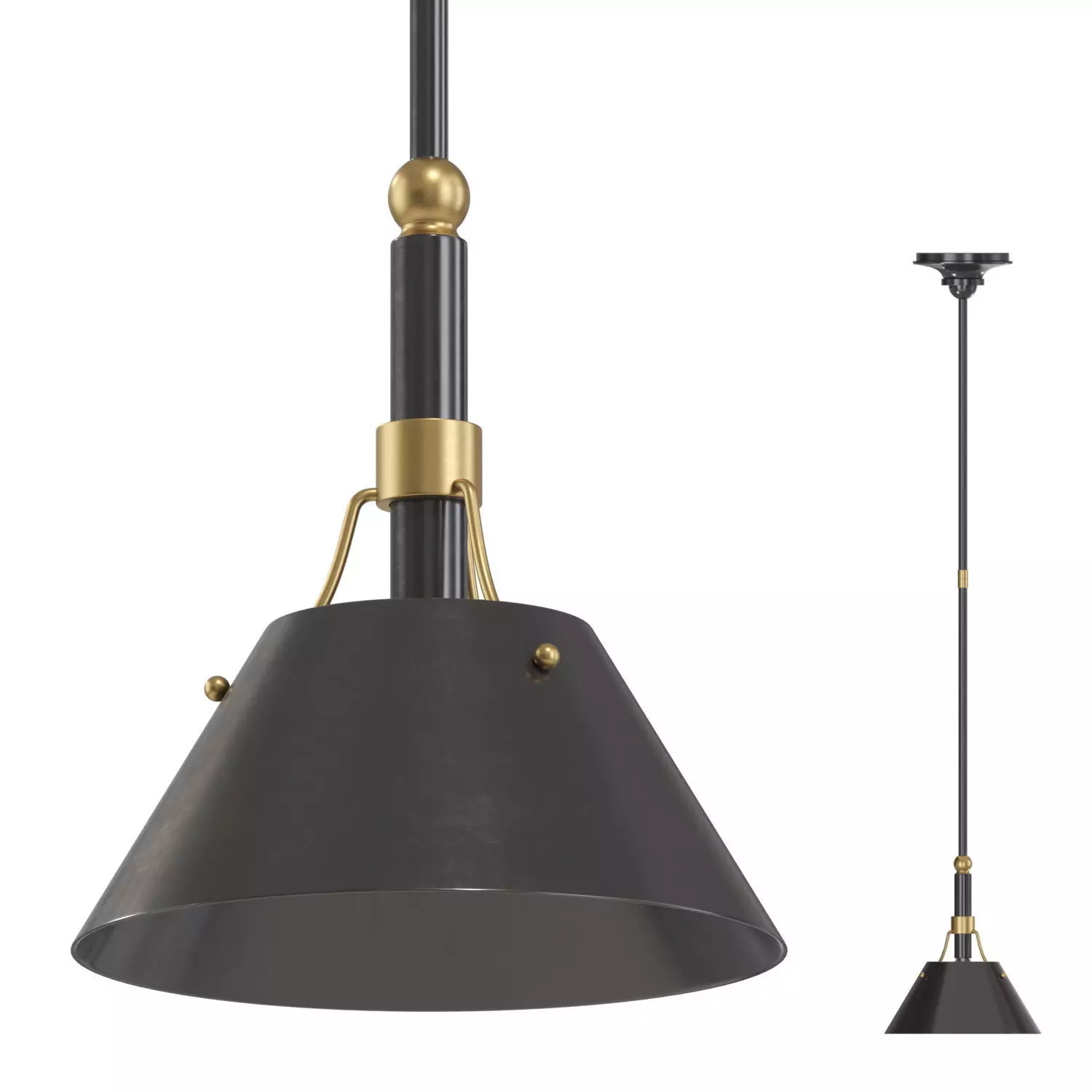 VISUAL COMFORT Turlington Small Pendant 3D model_0