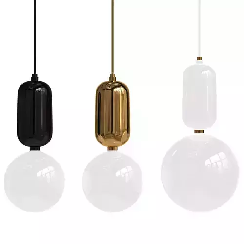 Pendant lamp Parachilna Aballs by Jaimy Hayon 15 cm White